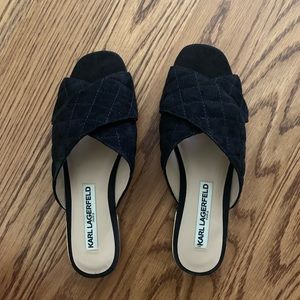 Karl Lagerfeld black flats